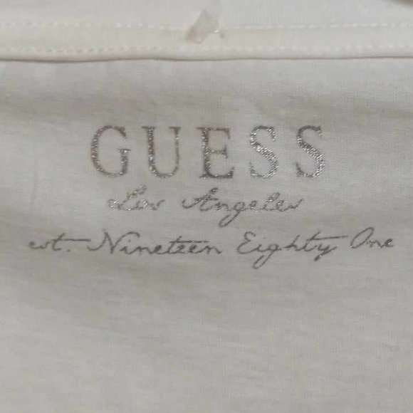 Guess womens juniors Graphic Shirt Don't be a square size L NEW J-005 - Picture 4 of 6